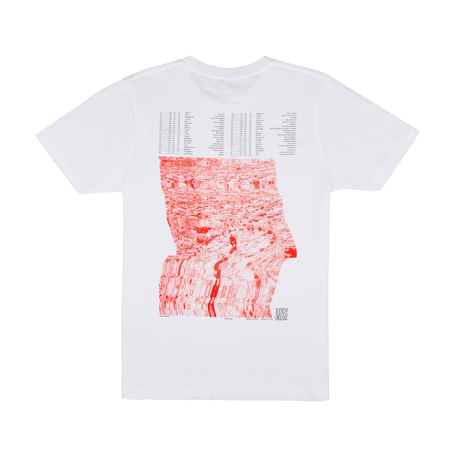 Ben Howard - Noonday Dream White Tour T-Shirt