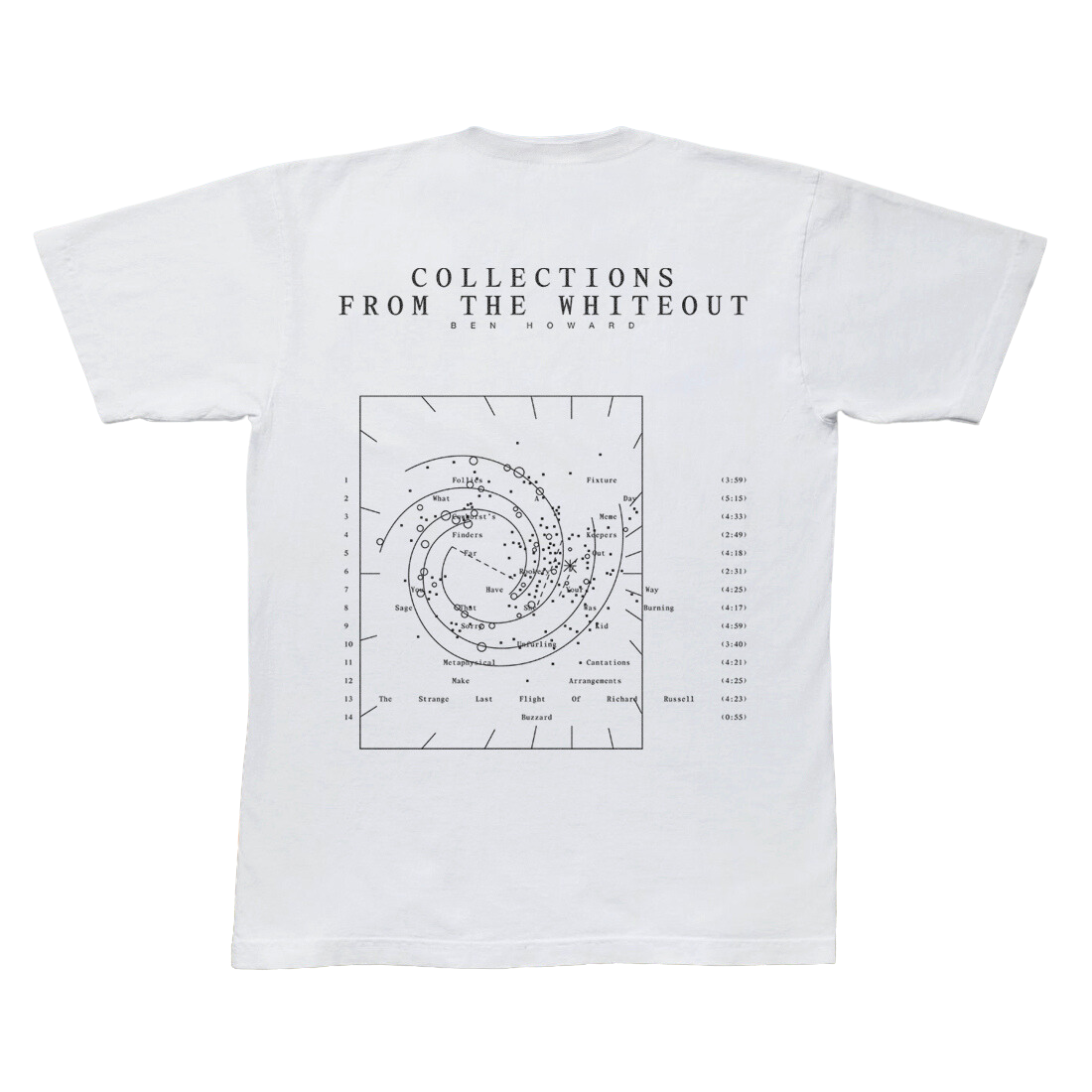 Ben Howard - Collections From The Whiteout: Spiral Tee (White)